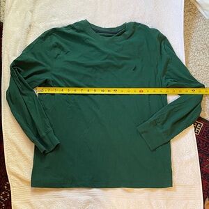 Nautica Men's Forest Green Long Sleeve Tee